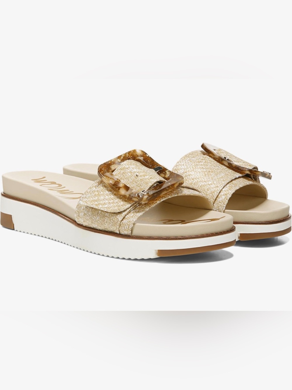 Sam Edelman Ariane sandal in eggshell weave!
